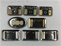 A Collection of Eight Masters Tournament Scoreboard Worker Credentials 1980-1988