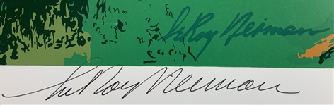 Jack Nicklaus & LeRoy Neiman Signed 'April at Augusta' Serigraph - Wow! JSA ALOA