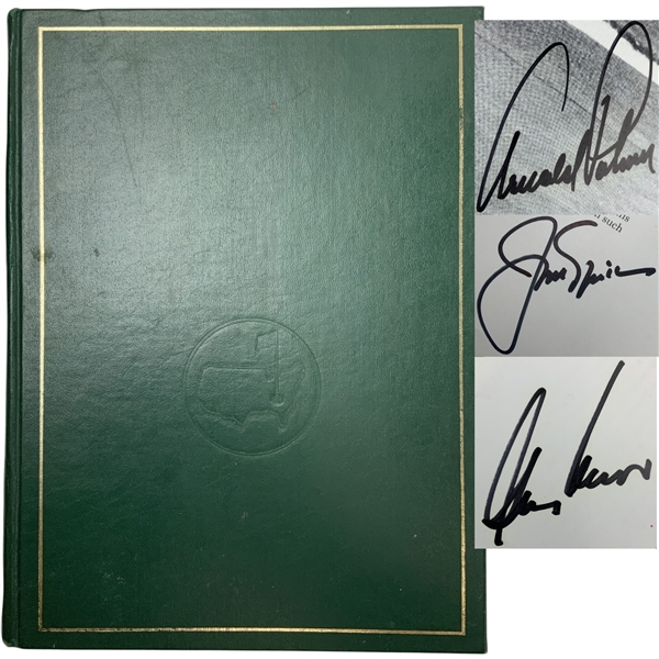 Big 3 Jack, Arnie, Gary & 20+ Signed 1978 Masters: The First Forty One Years Augusta National Golf Club JSA ALOA
