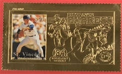 Nolan Ryan Signed The King of K Framed Baseball Memorabilia with 23K Gold Foil Stamp JSA ALOA