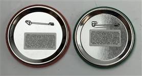 A Set of Six Frank Sinatra Celebrity Invitational Commemorative Pinback Buttons 2004-2010