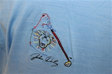 John Daly Signed Light Blue Puma Longsleeve Shirt JSA ALOA