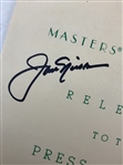 Jack Nicklaus Signed Collection of 1986 Masters Tournament Official Press Releases JSA ALOA