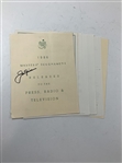 Jack Nicklaus Signed Collection of 1986 Masters Tournament Official Press Releases JSA ALOA