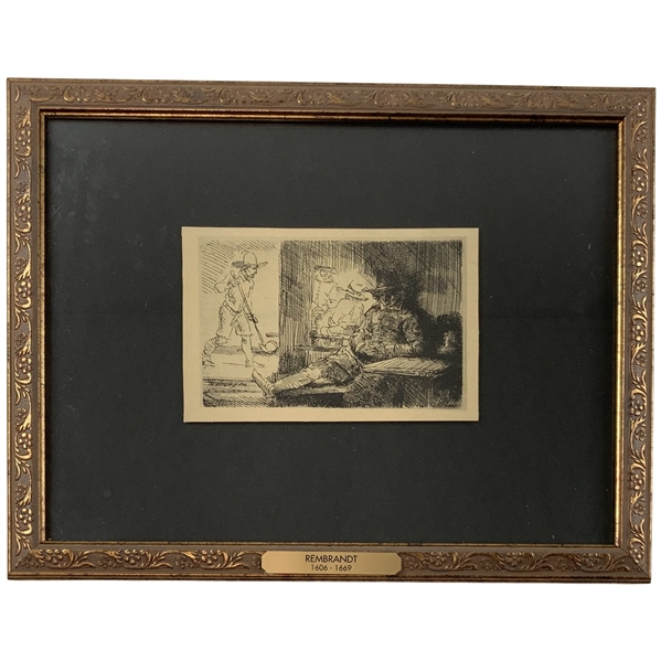 Rembrandt van Rijn, The Golf Player, Posthumous Etching