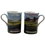 A Pair of Creative Tops St. Andrews The 18th Hole Fine Bone China Mugs