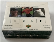 2001 Upper Deck Premiere Edition Golf Factory Sealed Hobby Box