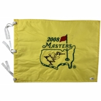 Big 3 Signed 2008 Masters Tournament Embroidered Flag JSA #BA38057