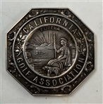 Two Vintage Items Including California Golf Association Medallion and 1962 Derryfield Country Club Bag Tag