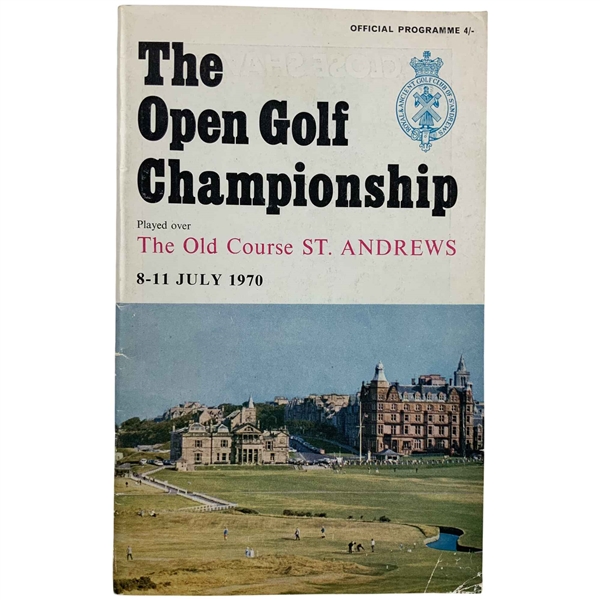 1970 OPEN Championship at St. Andrews Program - Jack Nicklaus Win