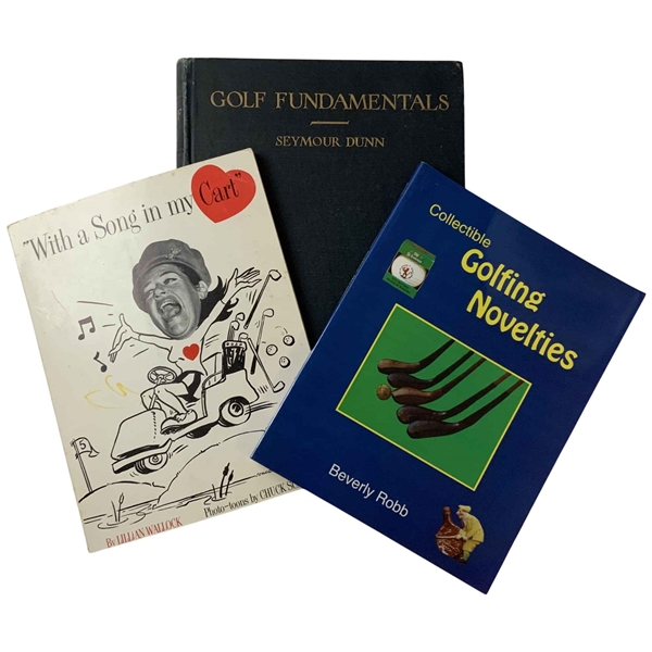 Golf Fundamentals, With a Song in my Cart and Golfing Vovelties Books
