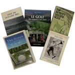 A Collection of Golf History and Fiction Volumes, Multiple Signed First Editions (DJ)