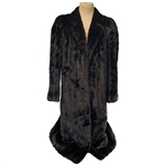 Nancy Lopez's Personal Full-Length Dark Mahogany Mink Fur Swing Coat