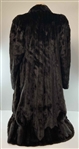 Nancy Lopez's Personal Full-Length Dark Mahogany Mink Fur Swing Coat
