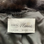 Nancy Lopez's Personal Full-Length Dark Mahogany Mink Fur Swing Coat