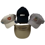 A Collection of Professional Golf Headwear Including 2016 U.S. Open and The Players Championship Items