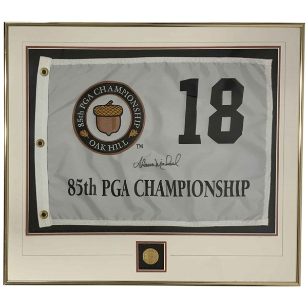Shaun Micheel Signed 2003 PGA Championship Flag w/ Money Clip JSA ALOA