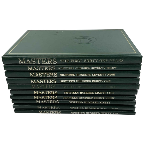 A Collection of Masters Tournament Annuals and Clifford Roberts: The First Forty One Years.